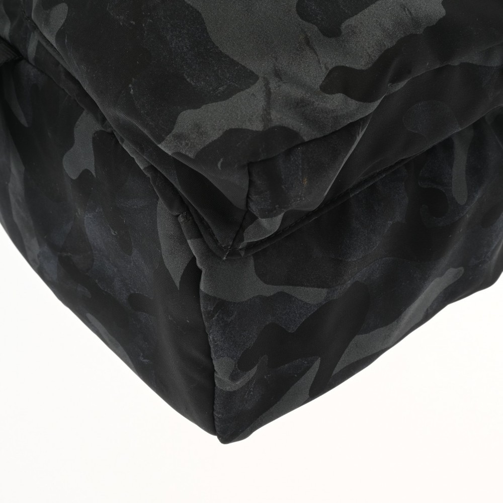 Prada Backpack Camouflage Pattern Black Nylon Bac… - image 8